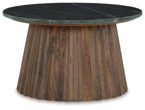 Ashley Furniture A4000601 Ceilby - Accent Cocktail Table - Black / Brown