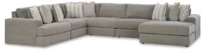 Signature Design by Ashley® 58103S12 Avaliyah - 6-Piece Sectional With Raf Corner Chaise - Ash