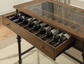 ACME 72350 Jalisa - Counter Height Table - Walnut & Black