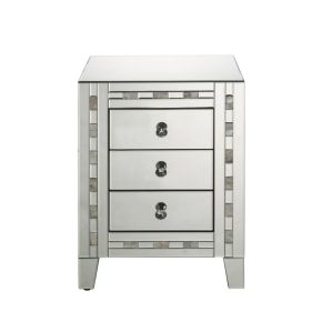 ACME 97676 Nasa - Accent Table - Mirrored & Mother Pearl