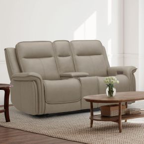 Liberty Furniture 7030CS-23P Cora - Loveseat With Console P3 & ZG - Aline Cashmere