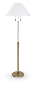 Signature Design by Ashley® L208471 Haigwood - Metal Floor Lamp - Gold Finish
