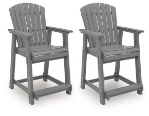 Signature Design by Ashley® PCP227-124 Sanctuary Beach - Barstool (Set of 2) - Dark Gray