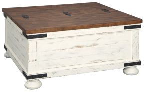 Ashley Furniture T459-20 Wystfield - Cocktail Table with Storage - White / Brown