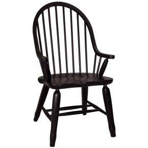 Liberty Furniture 17-C4051 Liberty Furniture 17-C4051 Treasures - Bow Back Arm Chair - Black