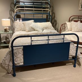 Liberty Furniture 179-BR15H-N Vintage Series - King Metal Headboard - Navy
