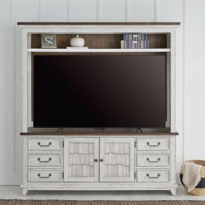 Liberty Furniture 237-ENT-ENC River Place - Entertainment Center - White