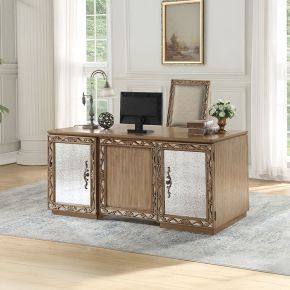 ACME 91435 Orianne - Executive Writing Desk - Antique Gold