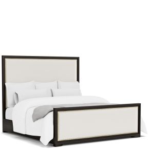 Riverside Furniture 27180-27181-27172 Lydia - King Upholstered Bed - White