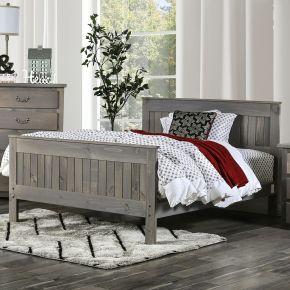 Furniture of America AM7973Q-BED Rockwall - Queen Bed - Weathered Gray