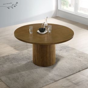 ACME DN02895 Hezrai - Round Dining Table - Light Brown
