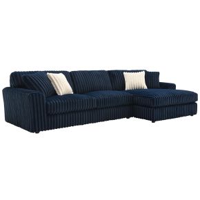 ACME LV04400 Breton - Sectional Sofa With 4 Pillows - Blue Corduroy