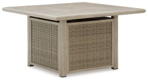 Signature Design by Ashley® PCP690-772 Cliff Trails - Square Fire Pit Table - Beige