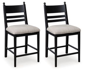 Signature Design by Ashley® PCD824-724 Greddinton - Upholstered Barstool (Set of 2) - Black