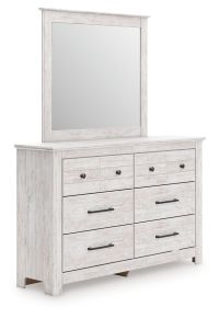 Signature Design by Ashley® PCB1171B1 Makidern - Dresser And Mirror - Whitewash