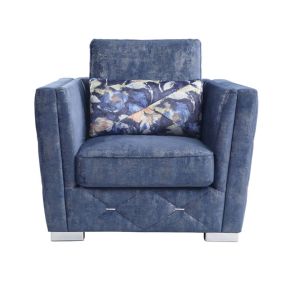ACME 56027 Emilia - Chair - 2-Tone Blue Fabric