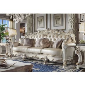 ACME LV01525 Vendome - Oversized Sofa With 6 Pillows - Champagne Antique Pearl