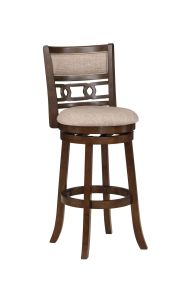 New Classic S1701-BS-CHY New Classic S1701-BS-CHY Gia - Swivel Barstool - Cherry / Brown - Fabric