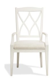 Riverside Furniture 59398 Myra - Back Upholstered Arm Chair (Set of 2) - Paperwhite
