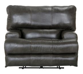 Catnapper 45807-1283/28-3083/28 Catnapper 45807-1283/28-3083/28 Wembley - Italian Leather Match Lay Flat Recliner - Steel