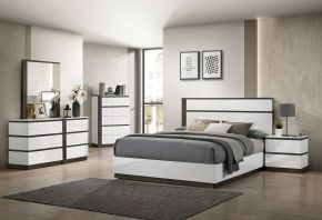 Furniture of America FOA7225WH-Q-BED Birsfelden - Queen Bed - White