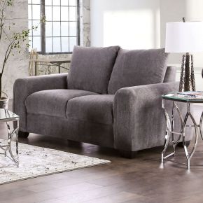 Furniture of America EM6723GY-LV Dagmar - Loveseat - Gray