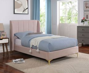 Furniture of America CM7459PK-T-BED Pearl - Twin Bed - Light Pink