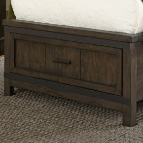 Liberty Furniture 759-BR18FS Thornwood Hills - Full Storage Footboard - Dark Brown