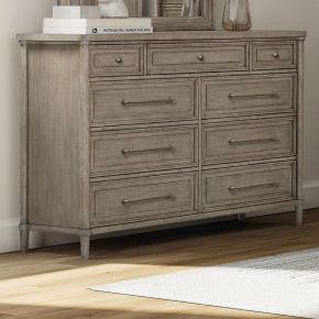Liberty Furniture 508-BR31 Liberty Furniture 508-BR31 Rochelle Park - 9 Drawer Dresser - Smokey Taupe