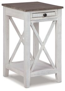 Ashley Furniture A4000374 Adalane - Accent Table - White / Gray