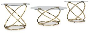 Ashley Furniture T273-13 Crimonti - Occasional Table Set (Set of 3) - Champagne