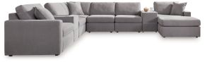 Ashley Furniture 92104S42 Modmax - 8-Piece Sectional With Raf Corner Chaise And 2 Storage Consoles - Granite
