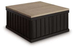 Ashley Furniture T721-00 Rylandyn - Lift Top Cocktail Table - Black / Light Brown