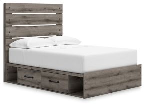 Ashley Furniture PCB2405B16 Graystorm - Full Panel Storage Bed - Brown Gray