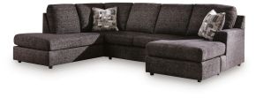 Ashley Furniture PC73404S1 Lentiz - 2-Piece Sectional With LAF Corner Chaise - Onyx