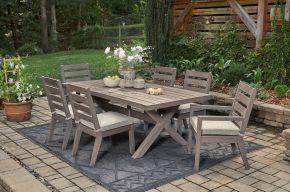 Signature Design by Ashley® P564/625/601(2)/601A Hillside Barn - Gray / Brown - 7 Pc. - Dining Set
