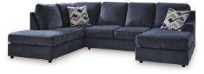 Signature Design by Ashley® 95302S2 Albar Place - Cobalt - 2-Piece Sectional With Raf Sofa Chaise