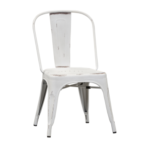 Liberty Furniture 179-C3505-AW Vintage Series - Bow Back Side Chair - Antique White