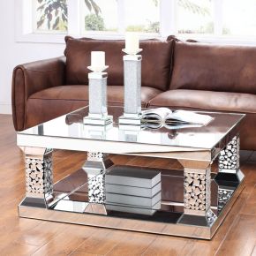 ACME 81425 Kachina - Coffee Table - Mirrored & Faux Gems