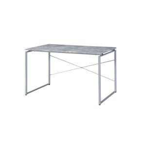 ACME 92905 Jurgen - Writing Desk - Faux Concrete & Silver