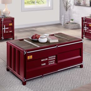 Furniture of America CM4789RD-C Dicargo - Coffee Table - Red