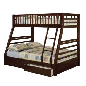 ACME 02020W Jason - Twin Over Full Bunk Bed - Espresso