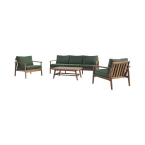 New Classic 60-G5587G-4S New Classic 60-G5587G-4S Ashton - 4 Piece Outdoor Set (Sofa & 2 Chairs & Coffee Table) - Moss