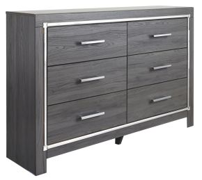 Signature Design by Ashley® B214-31 Lodanna - Six Drawer Dresser - Gray
