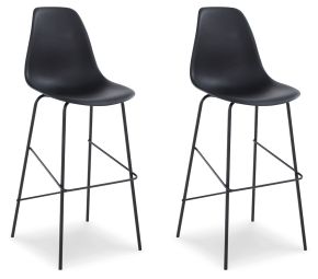 Signature Design by Ashley® D130-130 Forestead - Black - Tall Barstool (Set of 2)