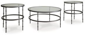 Signature Design by Ashley® T246-13 Kellyco - Occasional Table Set (Set of 3) - Gunmetal