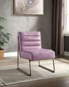 ACME AC00657 Loria - Accent Chair - Wisteria - Top Grain Leather