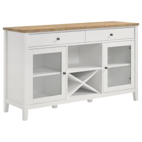 Coaster Fine Furniture 122245 Hollis - 2 Door Dining Sideboard Buffet Storage Cabinet - White