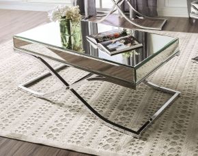 Furniture of America CM4230CRM-C Sundance - Coffee Table - Pearl Silver