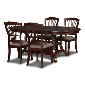 New Classic 40-2541-D4C Bixby - Dining Table & 4 Chairs - Light Brown